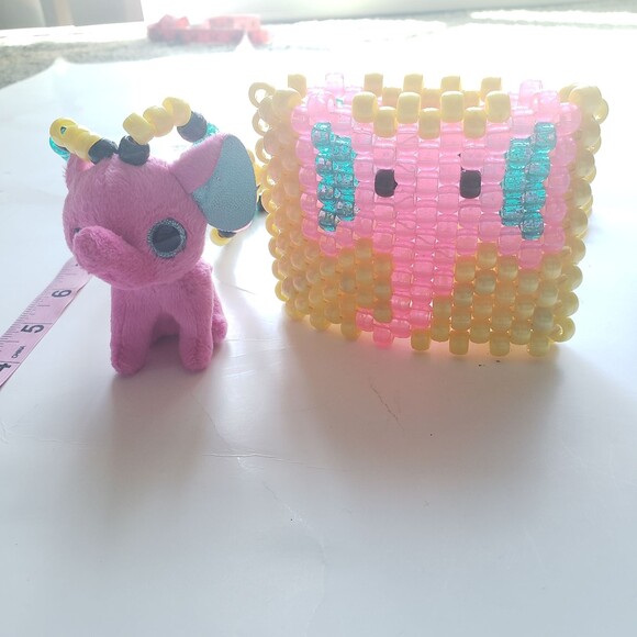 PINK ELEPHANT PONY BEAD Set ×2 - Picture 5 of 8